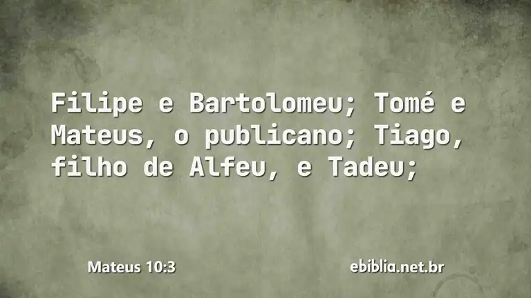 Mateus 10:3