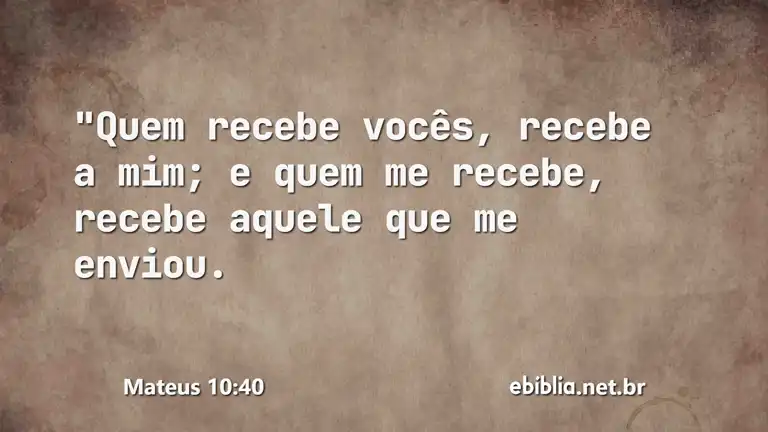 Mateus 10:40