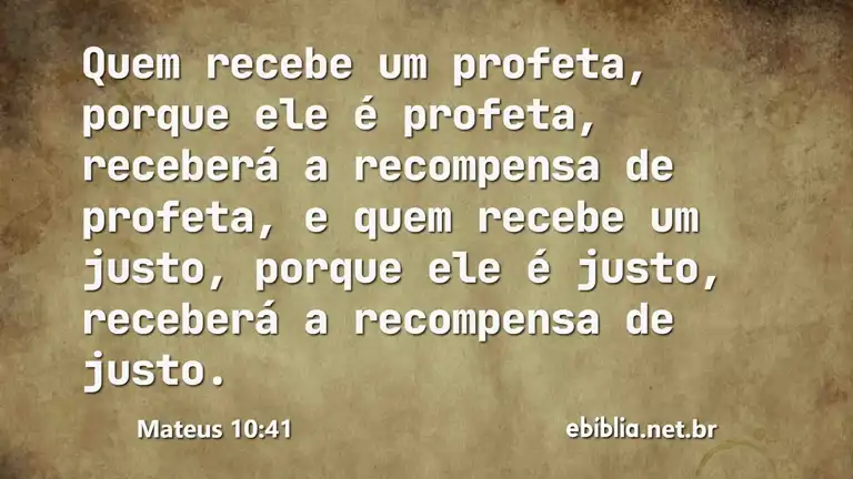 Mateus 10:41