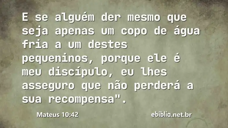 Mateus 10:42