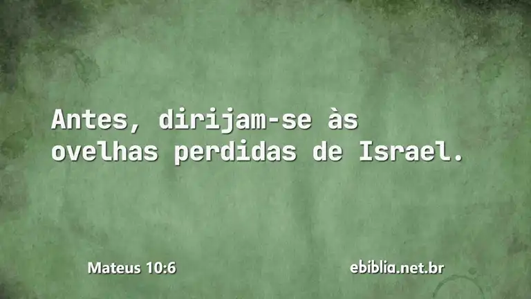 Mateus 10:6