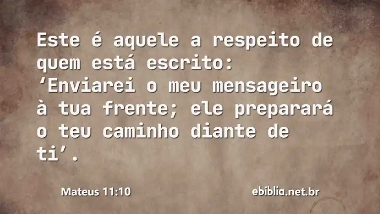 Mateus 11:10