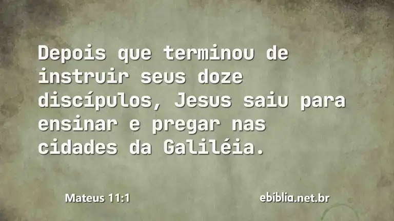 Mateus 11:1