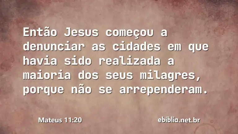 Mateus 11:20