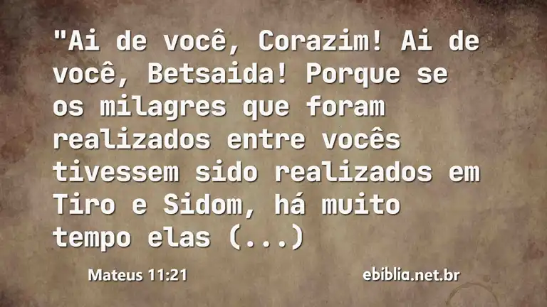 Mateus 11:21