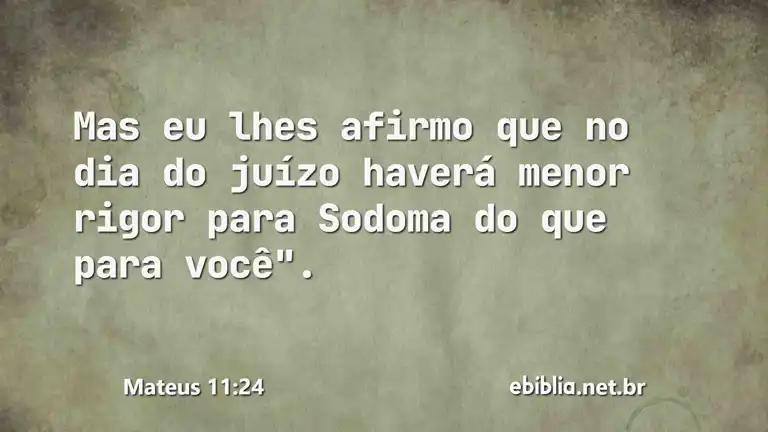 Mateus 11:24