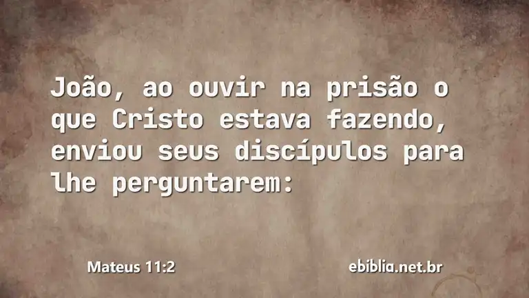 Mateus 11:2