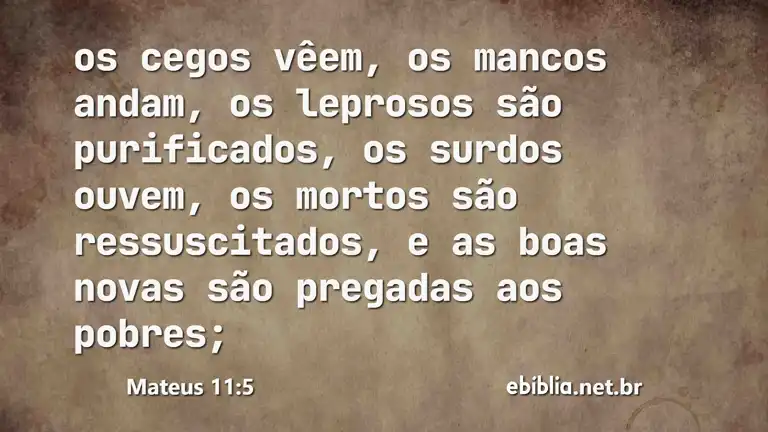 Mateus 11:5