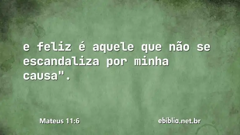 Mateus 11:6