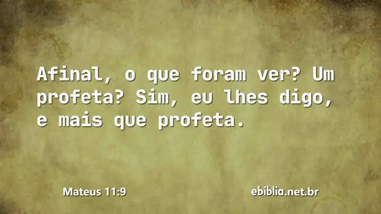 Mateus 11:9