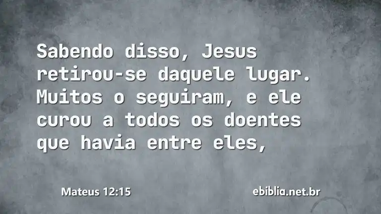 Mateus 12:15