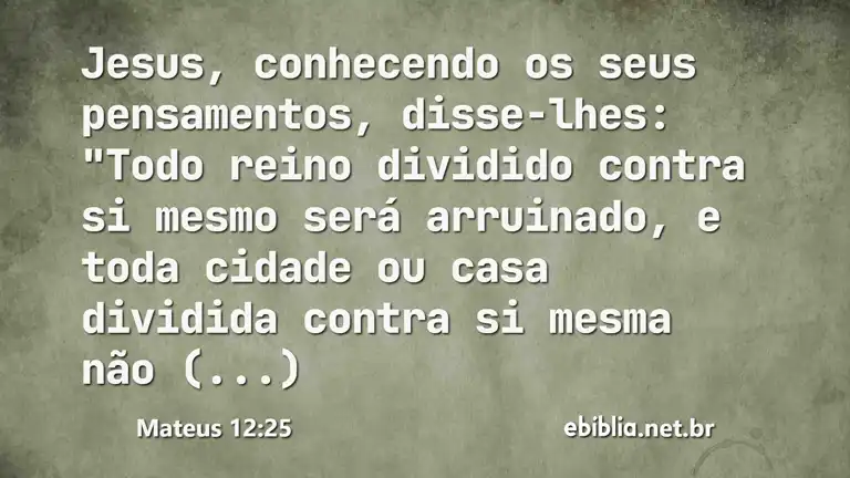 Mateus 12:25