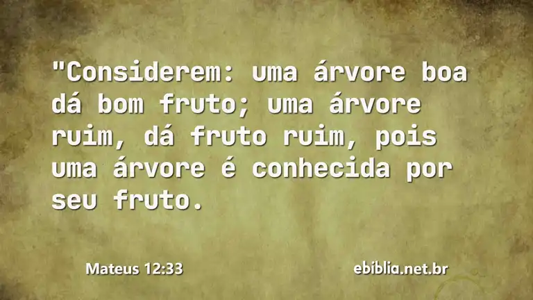 Mateus 12:33