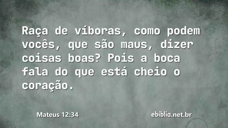 Mateus 12:34