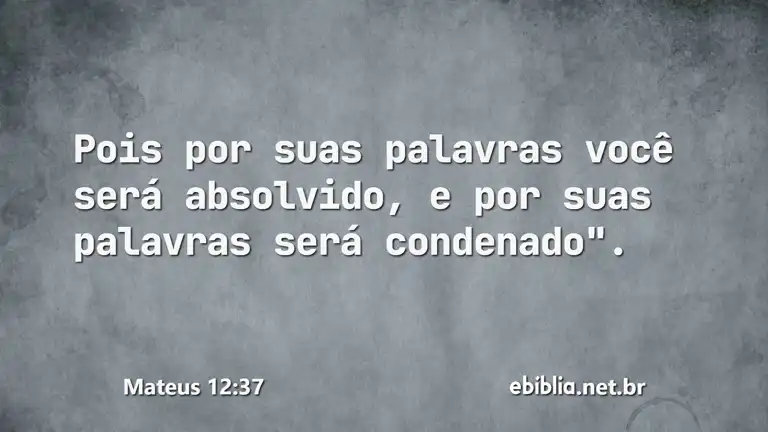 Mateus 12:37