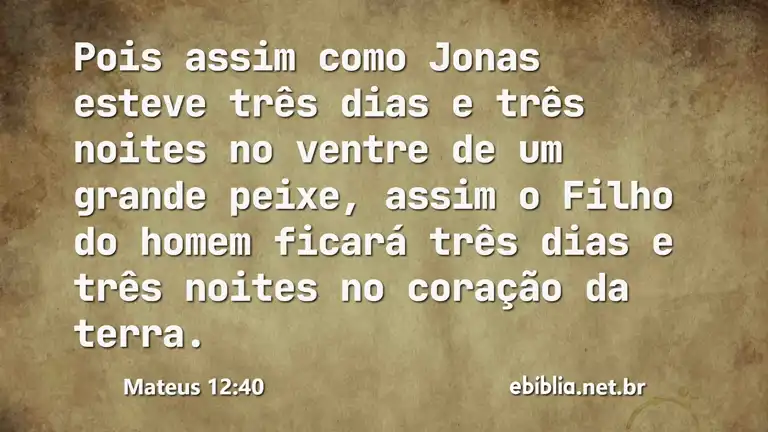 Mateus 12:40