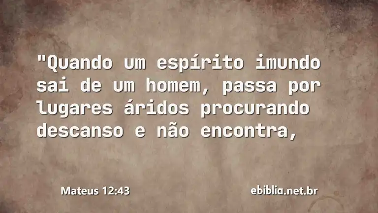 Mateus 12:43