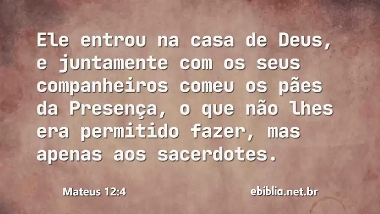 Mateus 12:4