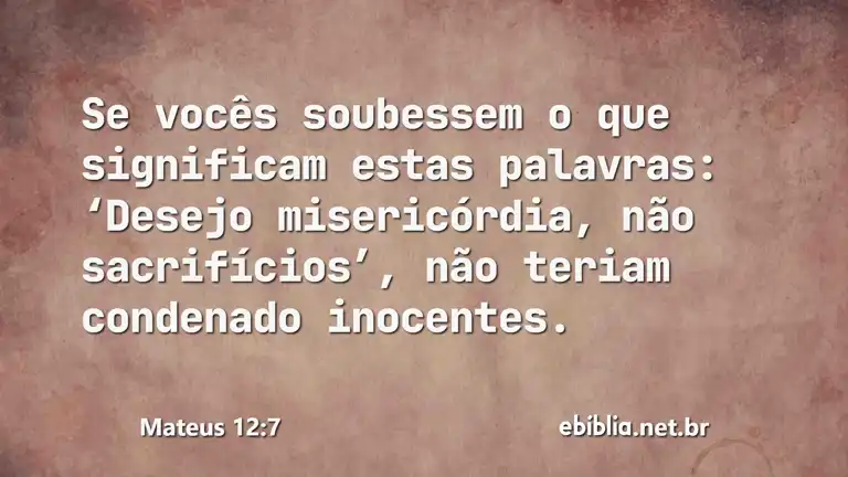 Mateus 12:7