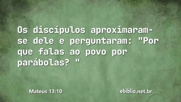 Mateus 13:10