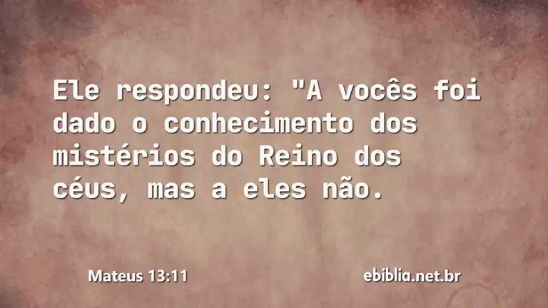 Mateus 13:11