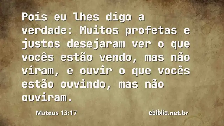 Mateus 13:17