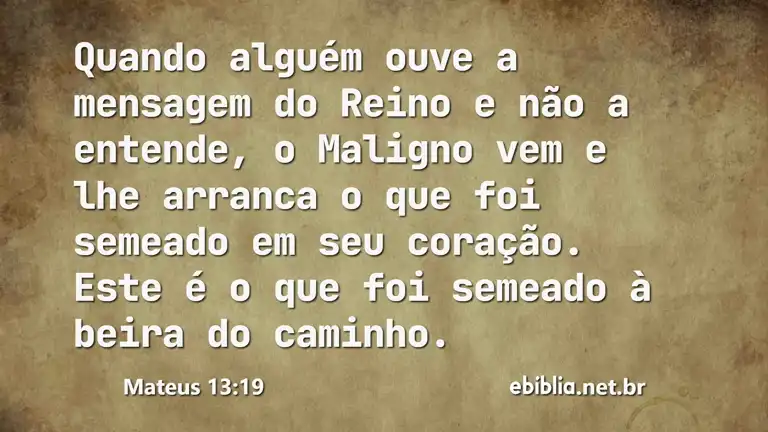 Mateus 13:19