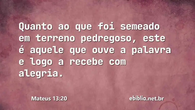 Mateus 13:20