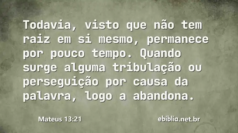 Mateus 13:21