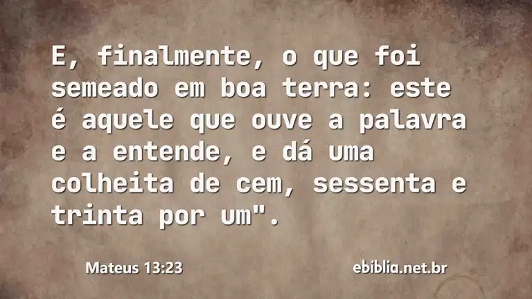 Mateus 13:23