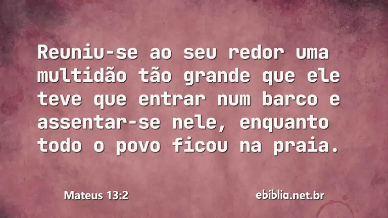 Mateus 13:2