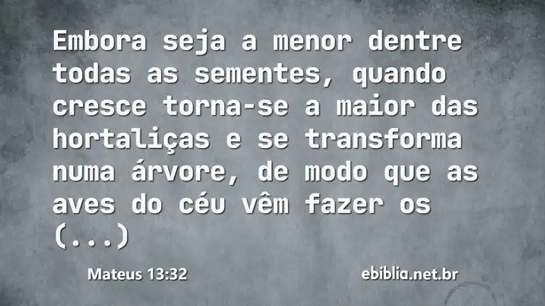 Mateus 13:32