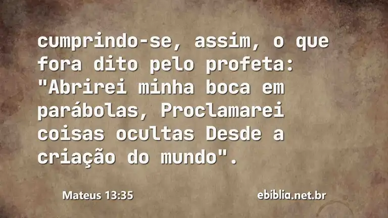 Mateus 13:35