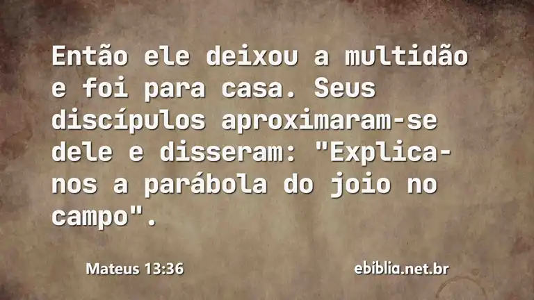 Mateus 13:36