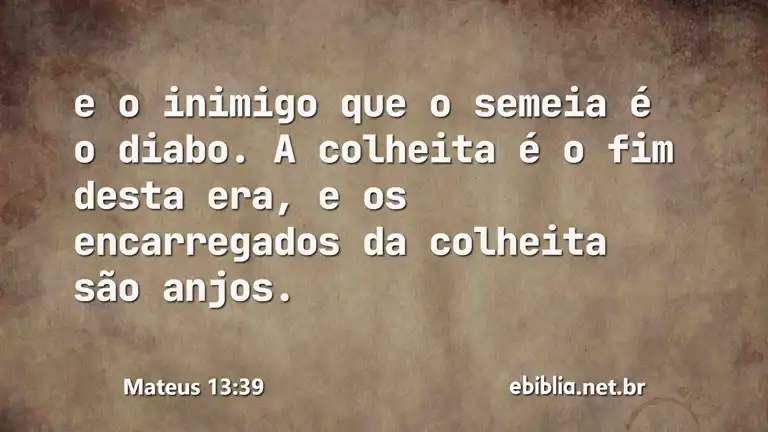 Mateus 13:39