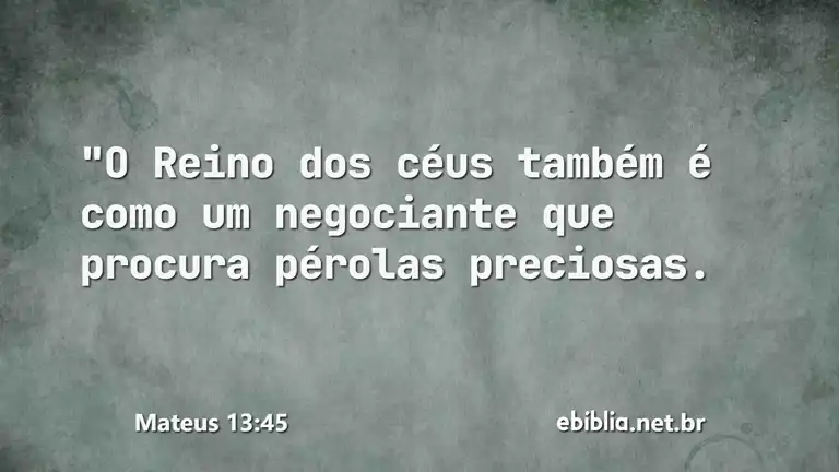 Mateus 13:45