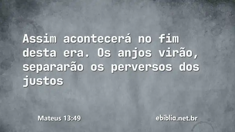 Mateus 13:49