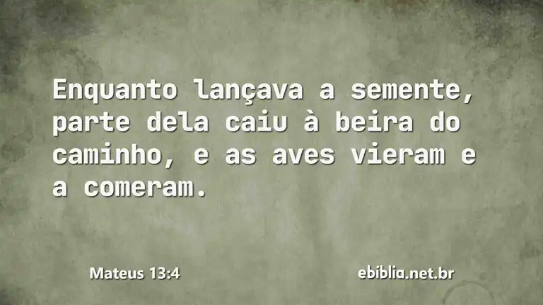 Mateus 13:4