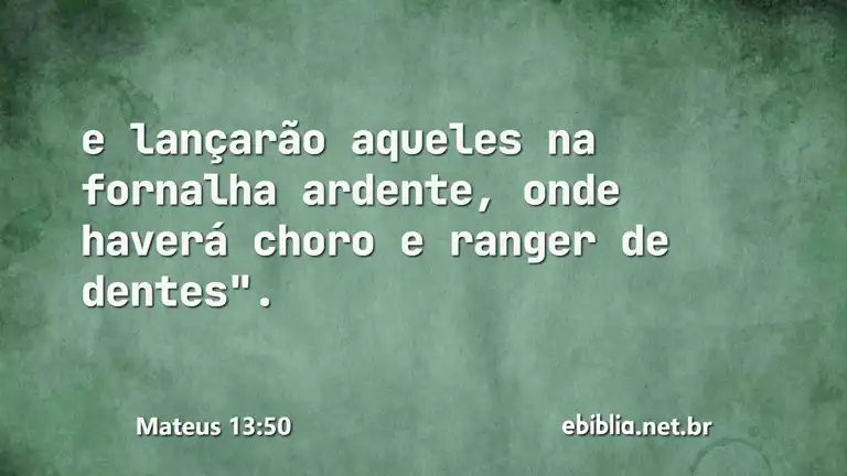 Mateus 13:50