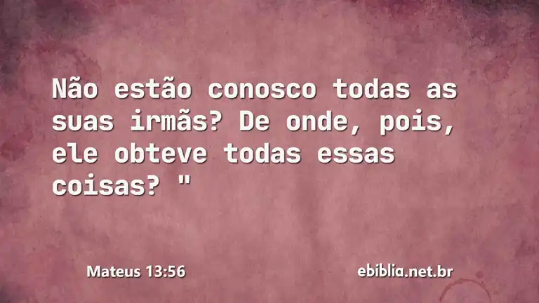 Mateus 13:56