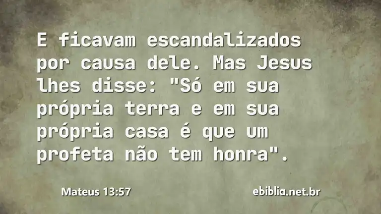 Mateus 13:57