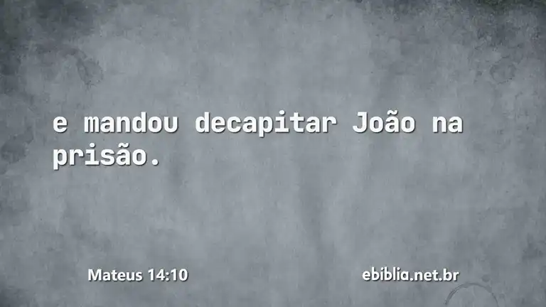 Mateus 14:10