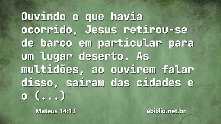 Mateus 14:13