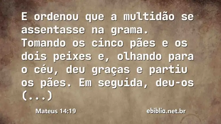 Mateus 14:19