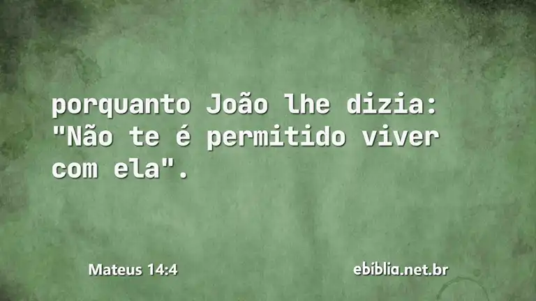 Mateus 14:4