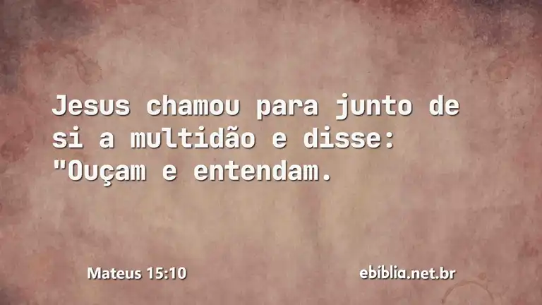 Mateus 15:10