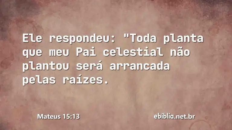 Mateus 15:13