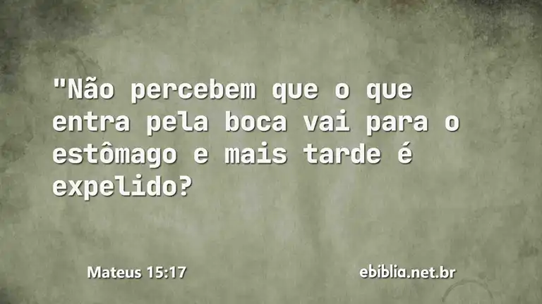 Mateus 15:17