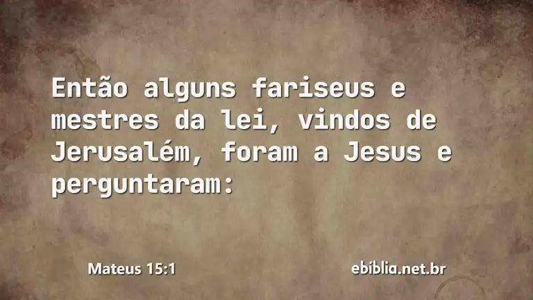 Mateus 15:1