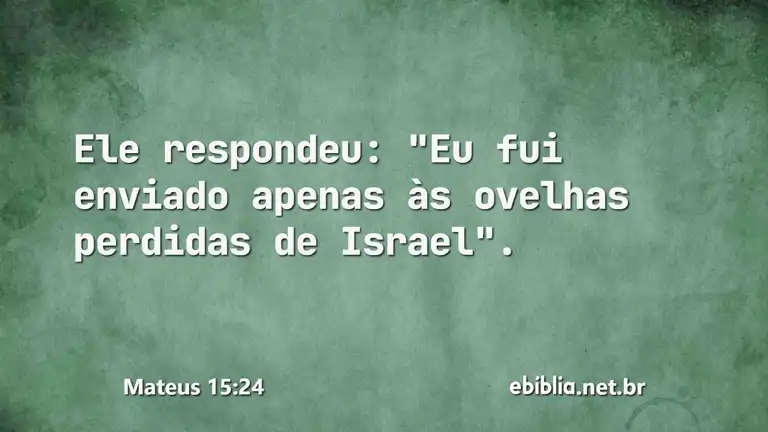 Mateus 15:24